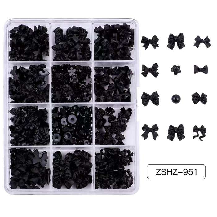 Bows & Pearls Nail Decoration - ZSHZ-951