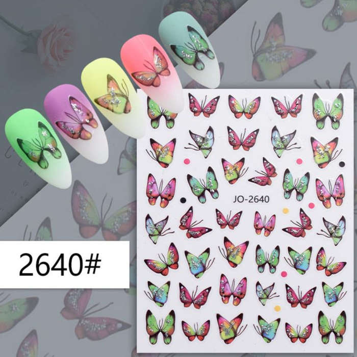 Nail Sticker - 2640 - Butterfly