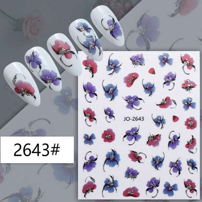 Nail Sticker - 2643 - Flowers