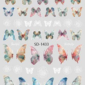 Nail Sticker 3D - 1433 - Butterfly