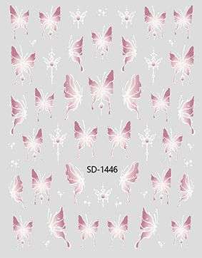 Nail Sticker 3D - 1446 - Butterfly
