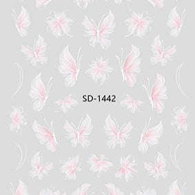 Nail Sticker 3D - 1442 - Butterfly