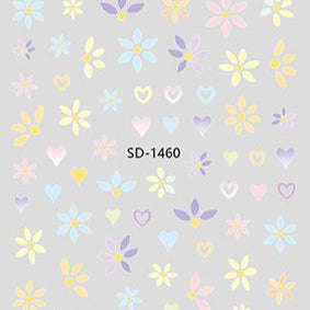 Nail Sticker 3D - 1460 - Flowers