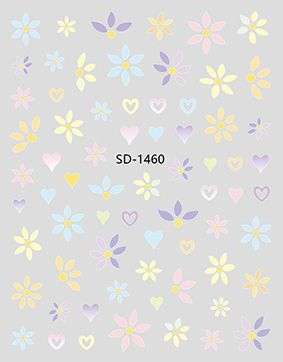 Nail Sticker 3D - 1460 - Flowers