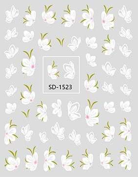 Nail Sticker 3D - 1523 - Flowers