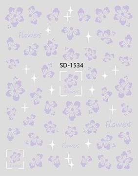 Nail Sticker 3D - 1534 - Flowers