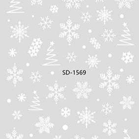 Nail Sticker 3D - 1569 - Snowflake