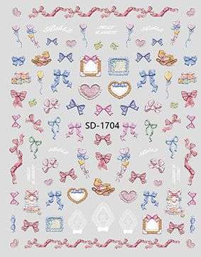 Nail Sticker 3D - 1704 - Bows