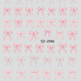Nail Sticker 3D - 2086 - Bows