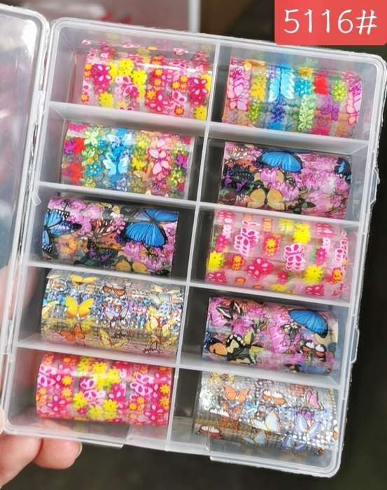 Foil Paper Box Decorative - 4cm x 100cm - 10pcs - 5116