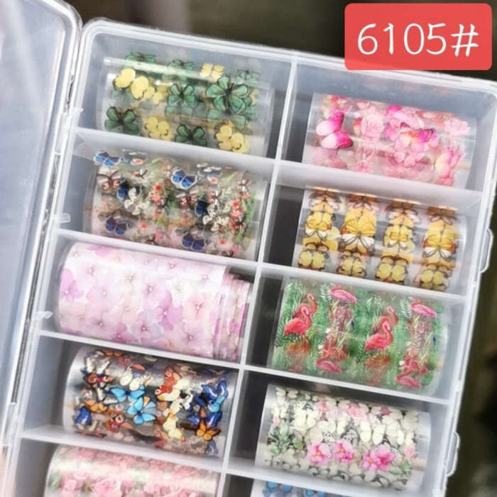 Foil Paper Box Decorative - 4cm x 100cm - 10pcs - 6105