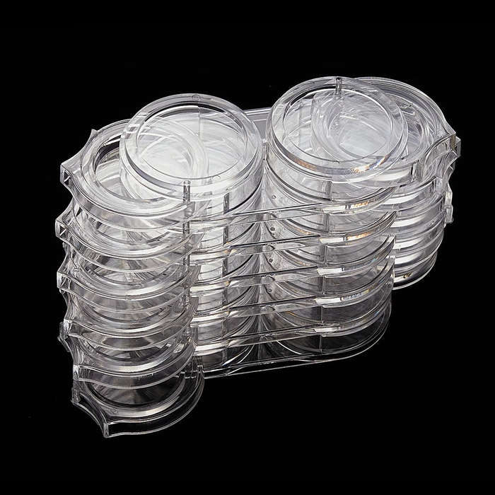 Empty Clear Rotate Container - 6 x 2 pcs