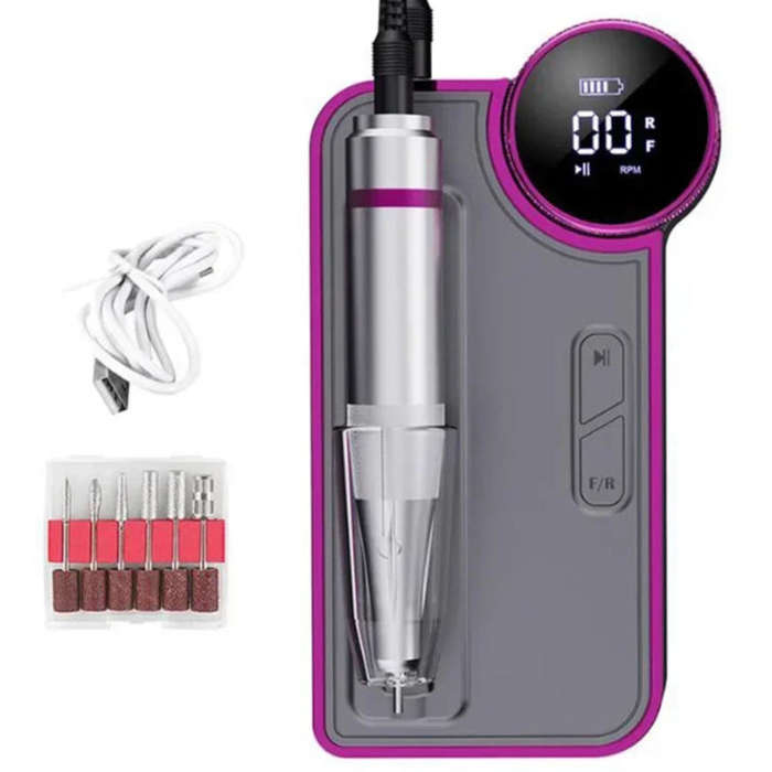35000rpm Electric Nail File/Drill Machine - BQ109 - Rechargeable / Cordless / Portable