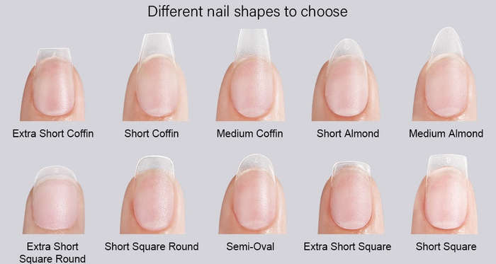 Coffin - Short - Full Cover - Soft Gel - Clear Matt - Nail Tips - 300pcs - M083