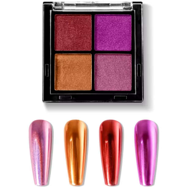Solid Magic Mirror Chrome Powder - 4 Colours - Set #12