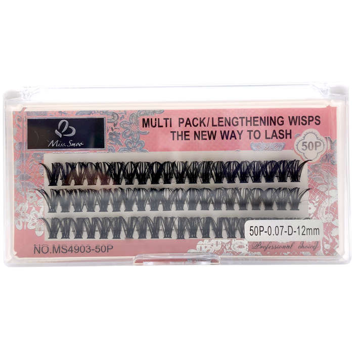 Eyelash Extension - Lengthening Wisps - 50P - 0.07D - 12mm