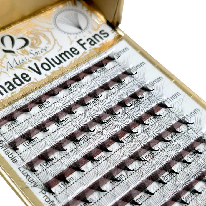 Eyelash Extension - Premade Volume Fans - 12P - 0.07 D - 9-14mm