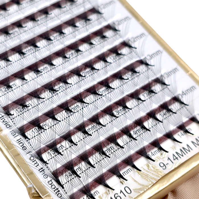 Eyelash Extension - Premade Volume Fans - 12P - 0.07 D - 9-14mm