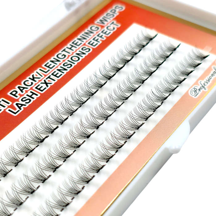 Eyelash Extension - Lengthening Wisps - 10P - 0.1 D - 8mm