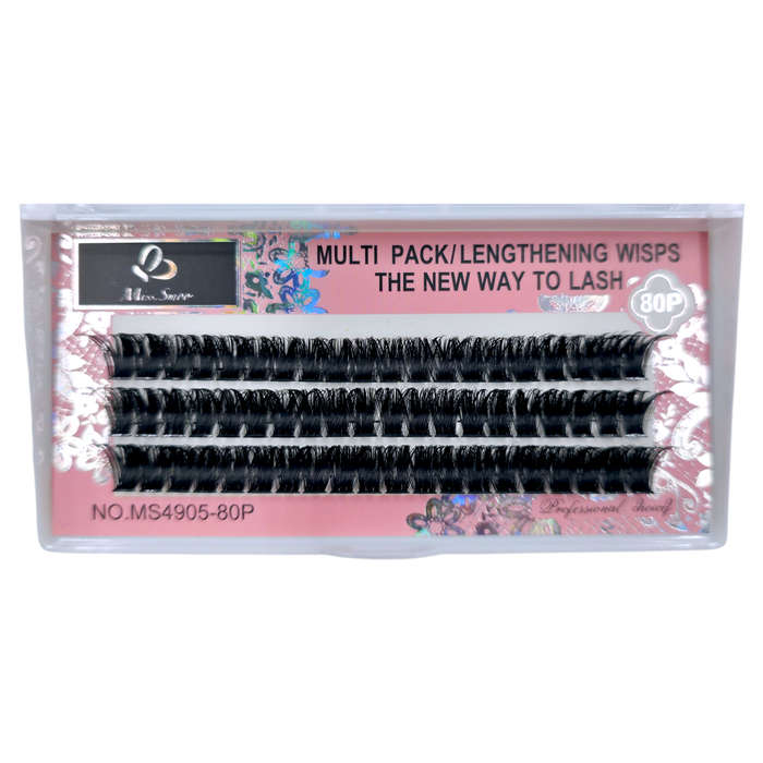 Eyelash Extension - Lengthening Wisps - 80P - 0.07D - 12mm