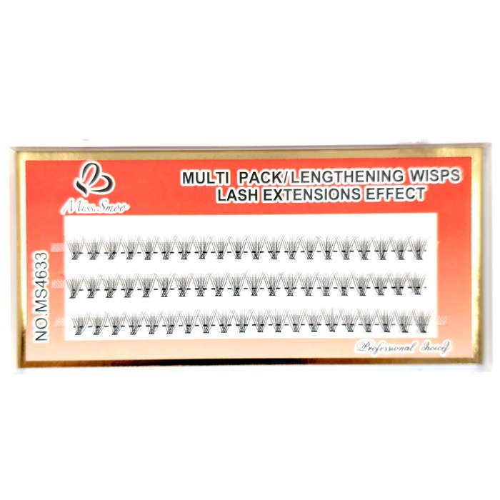 Eyelash Extension - Lengthening Wisps - 10P - 0.1 D - 8mm