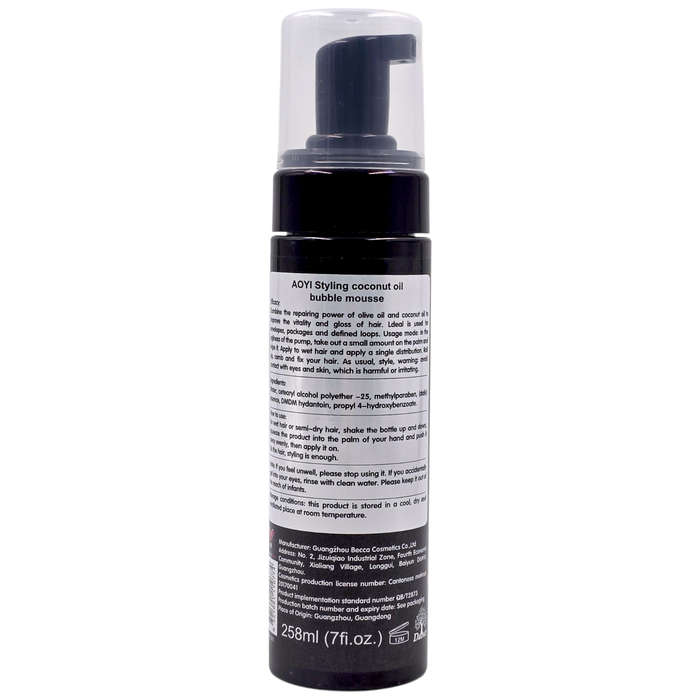 Olive Oil - Wrap Set Mousse - Coconut Oil - 258ml