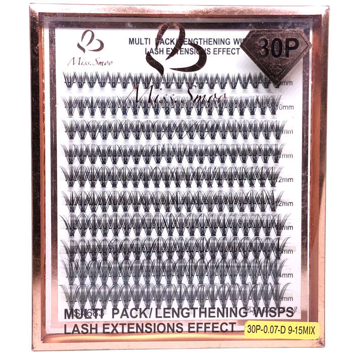 Eyelash Extension - 30P-0.10-D - 9 to 15mm Mix