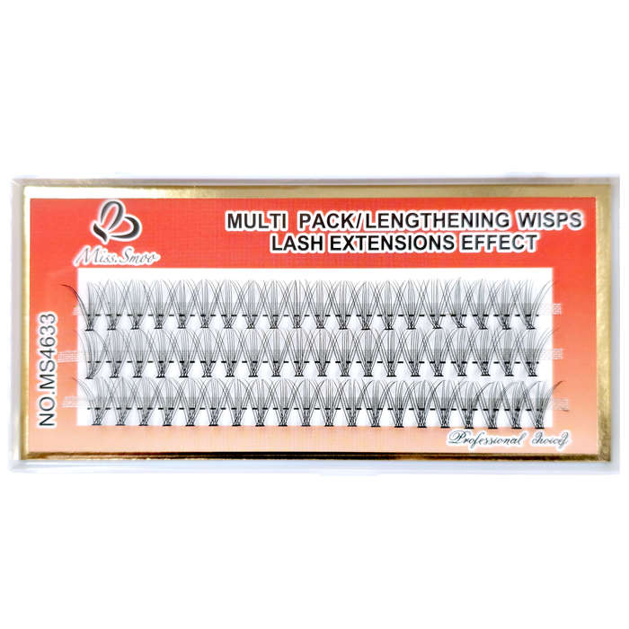 Eyelash Extension - Lengthening Wisps - 10P - 0.1 D - 12mm
