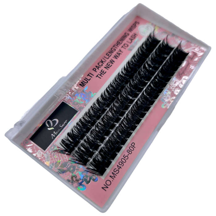 Eyelash Extension - Lengthening Wisps - 80P - 0.07D - 12mm