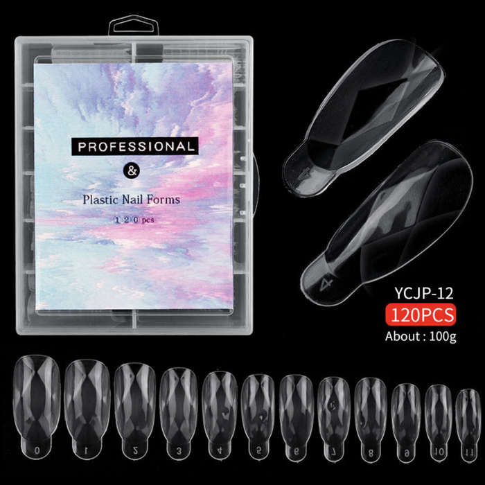 Nail Extension  Re-Usable Dual Form/Mould 120pcs for Poly Gel - YCMJ-12