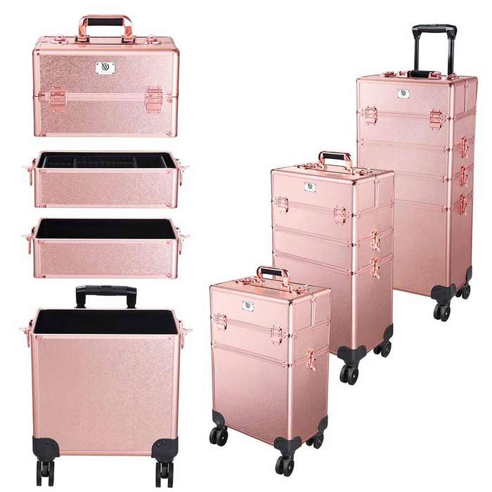 Storage Case - Professional Beauty Case / Make-up Case Trolly - 4 Layer