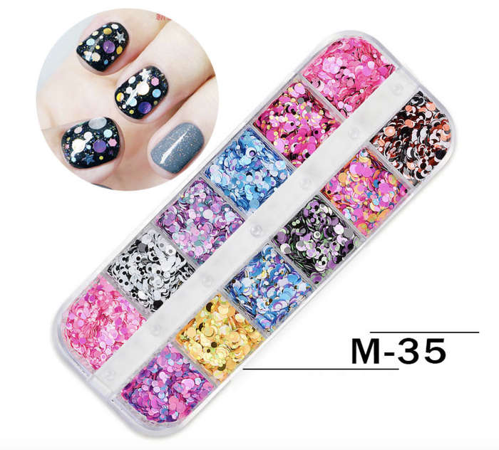 Grids Nail Decoration 12pcs