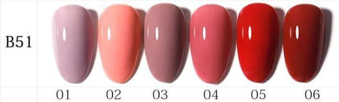 AS - UV Gel Polish - B51 (Pink/Nude) Series