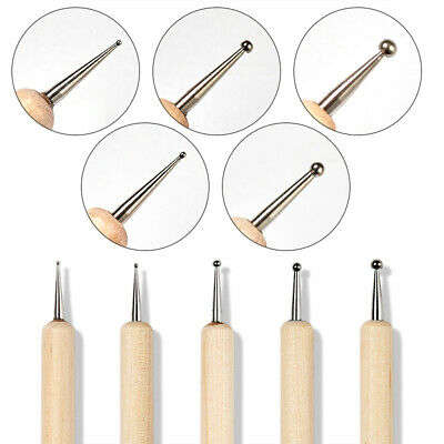 Dotting Tool -  Wood -  5pcs