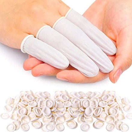 Latex Finger Cots Gloves - 100pcs