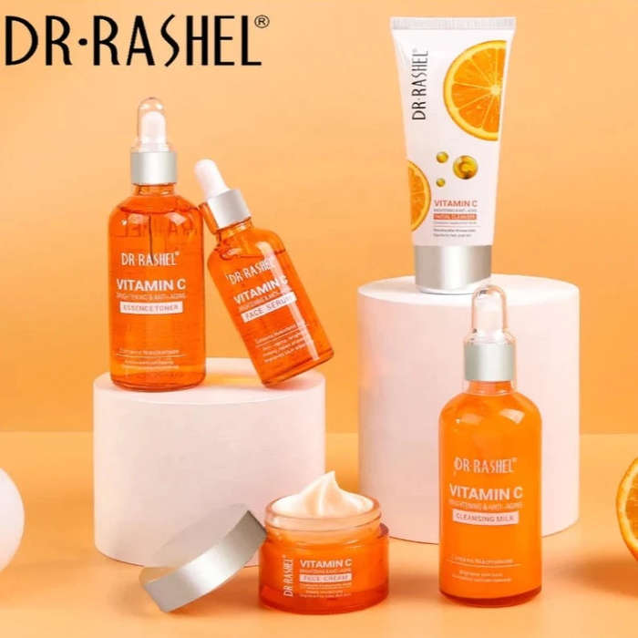 Dr. Rashel Vitamin C Brightening & Anti-Aging Skin Care Series - 5pcs Box Set