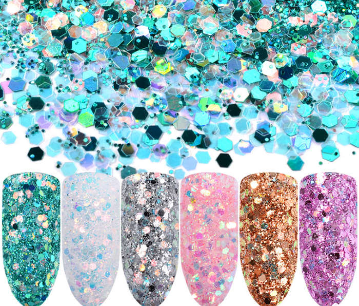 Sequins - Glitter - 6pcs
