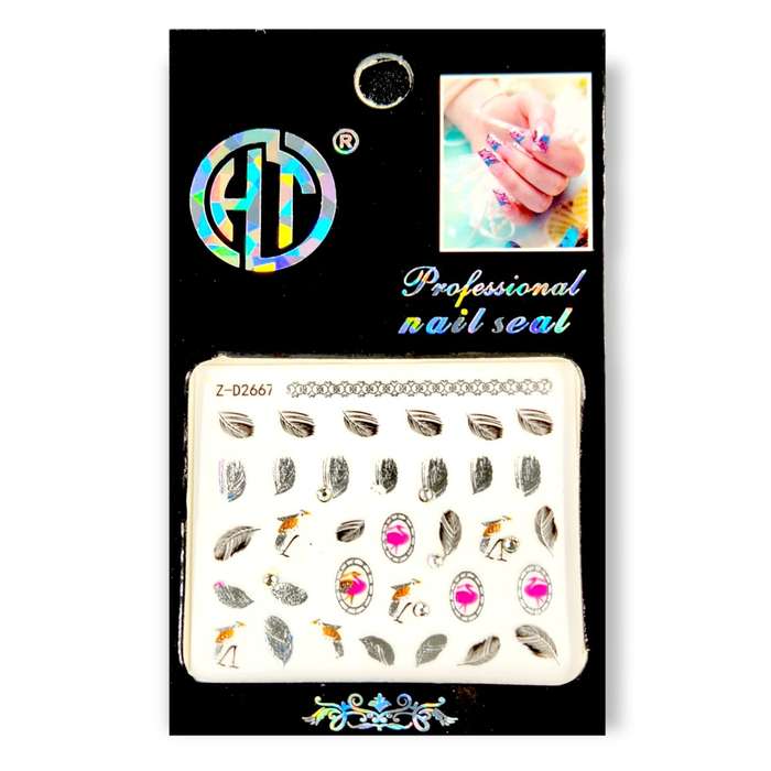Nail Sticker - Birds And Feathers - (Z-D2667)