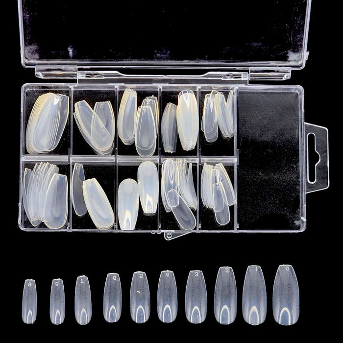 Coffin - Full Cover Nail Tips - 100pcs - Box (Buy 1, Get 1 Free)