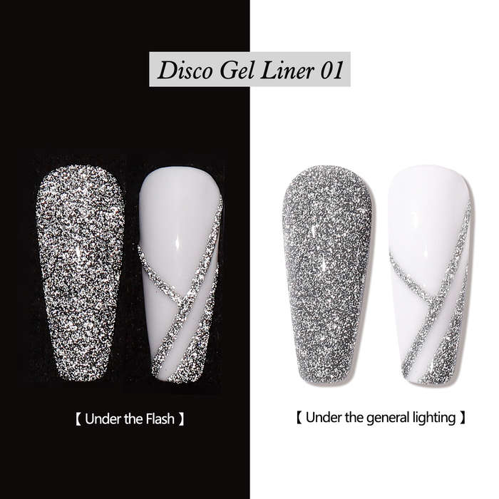 Vendeeni - UV Gel Polish - Disco/Reflective/Diamond Chipping - Liner