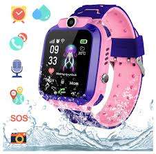 Kids Digital Smart Watch with GPS Tracking - Pink