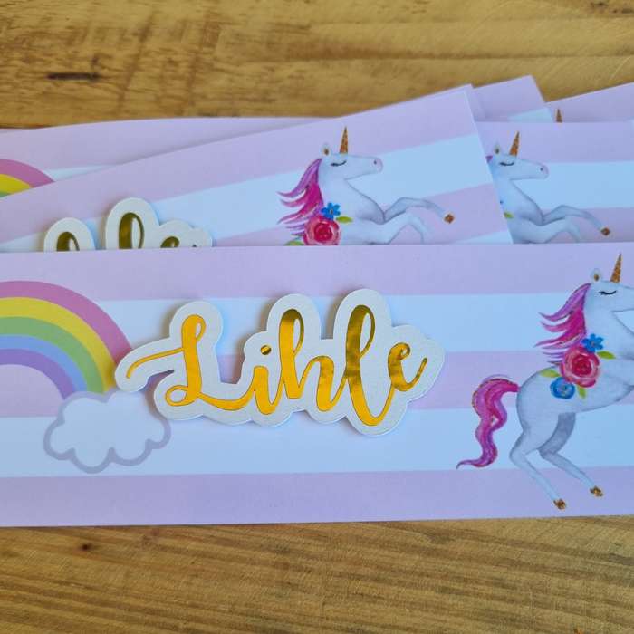 UNICORN BOTTEL LABELS