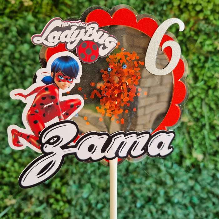 MIRACULOUS LADYBUG CAKE TOPPER