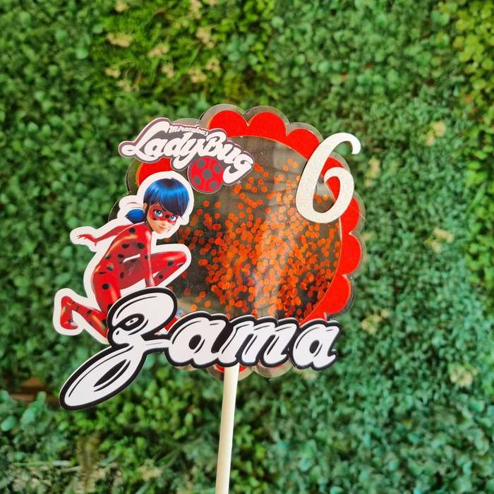 MIRACULOUS LADYBUG CAKE TOPPER
