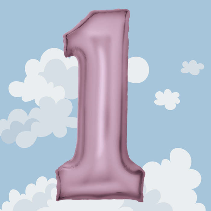 FOIL BALLOON  LARGE PASTEL PINK ONE 1