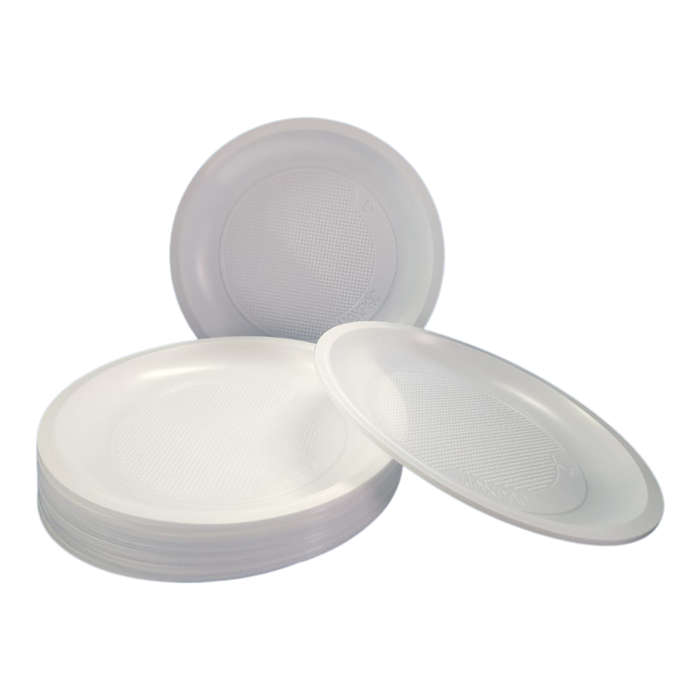 Plastic Plates - White