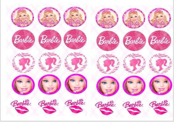 Edible Print - Barbie Cupcakes, 30s