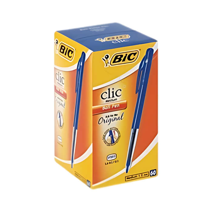 BIC Click Medium Point Pen - Box - Black/ Blue / Red