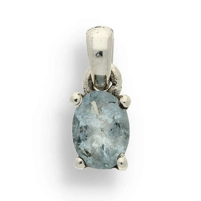 Aquamarine "Ocean Serenity" Sterling Silver Necklace