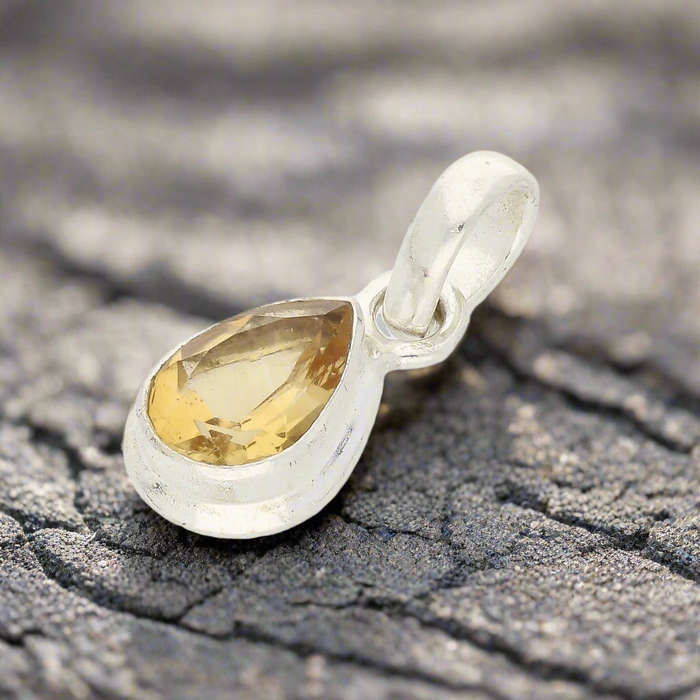 Celestial Drops Citrine Necklace - Stone of Abundance and Joy